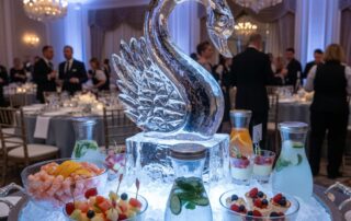 hielo para banquetes
